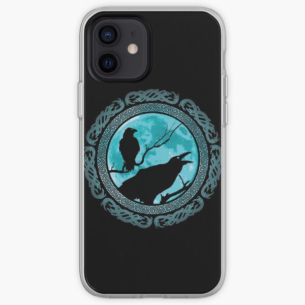 Hugin Munin Odins Ravens iPhone Soft Case