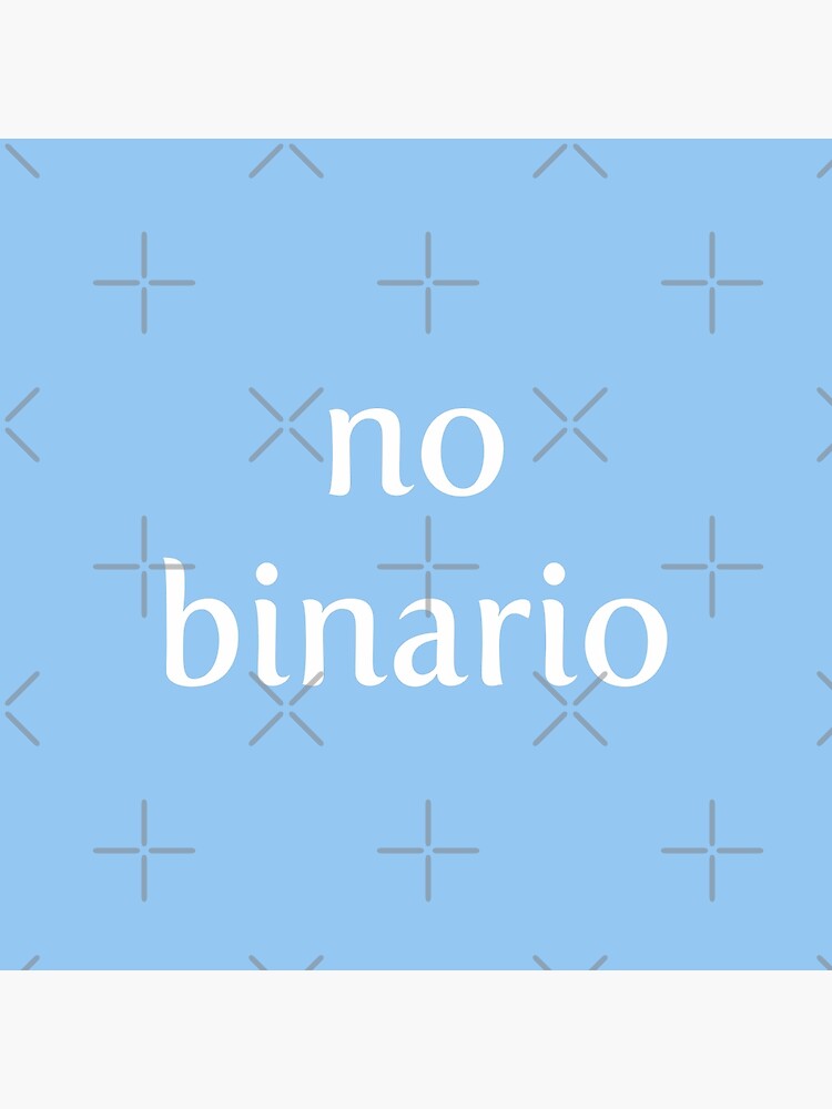 No Binario Art Board Print By Purrfectpurple Redbubble