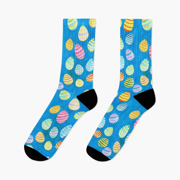 Item preview, Easter Egg Watercolor Pattern -  Blue designed and sold by Ivy Lily Art.