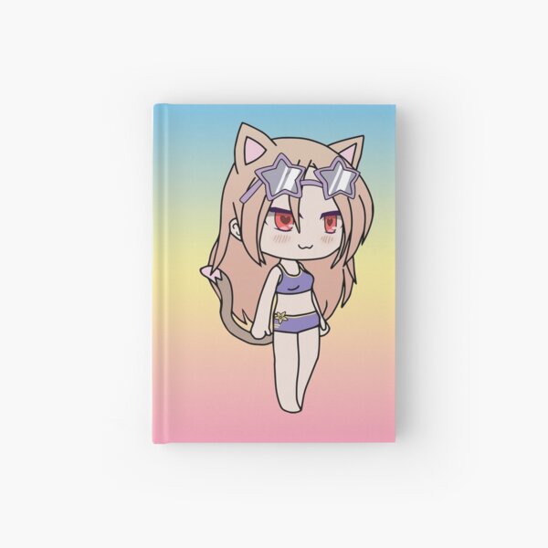 Gacha Life Cute Gacha Neko Girl Karin In Swimsuit Hardcover Journal For Sale By Uwu Kitty 