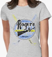 usa new york tshirt by rogers bros co Women's Fitted T-Shirt