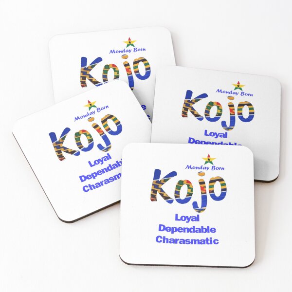 Item preview, Monday Born Ghanaian Male Name 'Kojo' in Blue designed and sold by WhoWeAre.