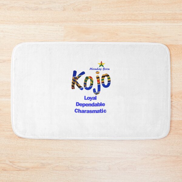Item preview, Monday Born Ghanaian Male Name 'Kojo' in Blue designed and sold by WhoWeAre.