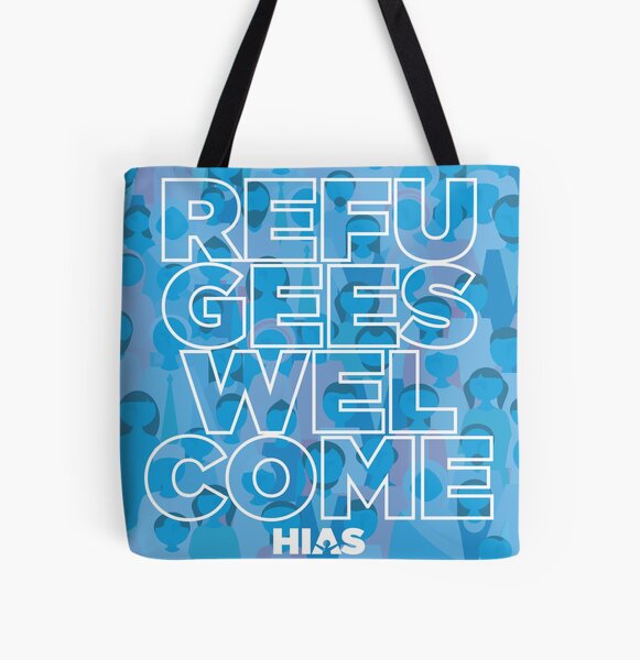 HIAS Refugees Welcome Tote All Over Print Tote Bag