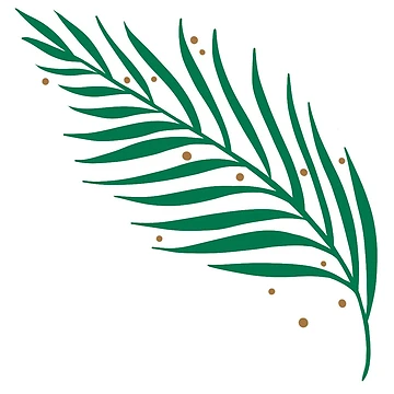 Artwork thumbnail, Palm leaf by MugDesignStore