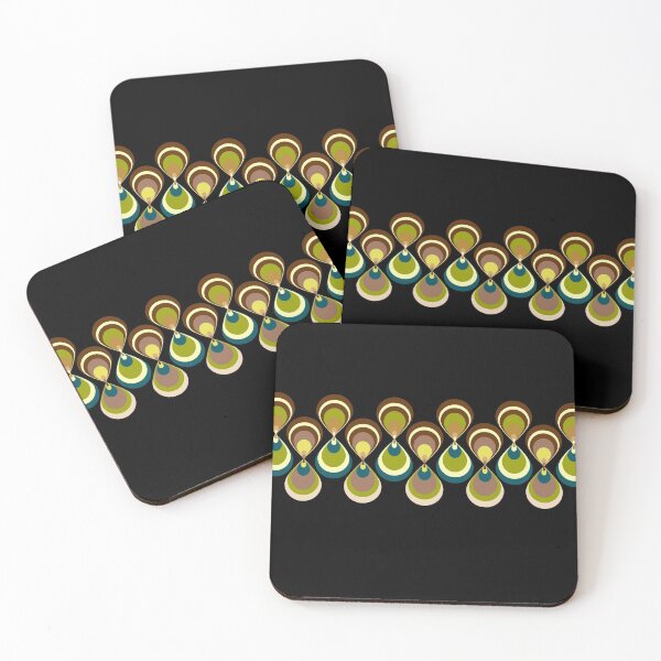 Item preview, Vintage paon on black 2 designed and sold by Yamy Morrell Art and Design.