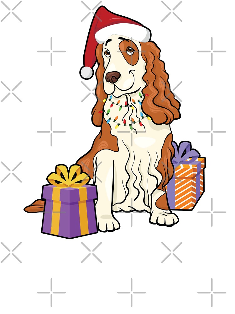 cocker spaniel christmas t shirt