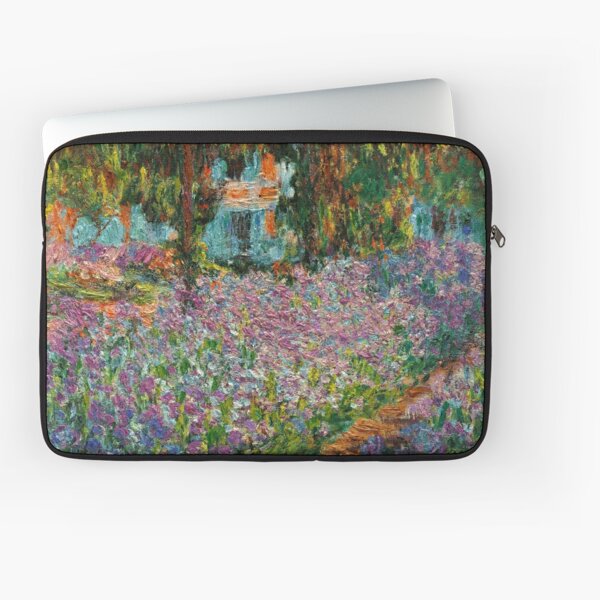  Irises In Monet's Garden At Giverny by Claude Monet Laptop Sleeve