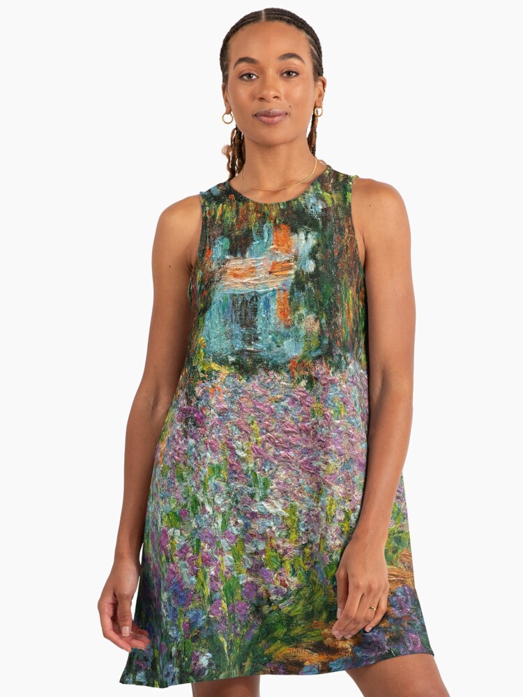 Irises In Monet's Garden At Giverny by Claude Monet" A-Line Dress for Sale  by antiqueart | Redbubble