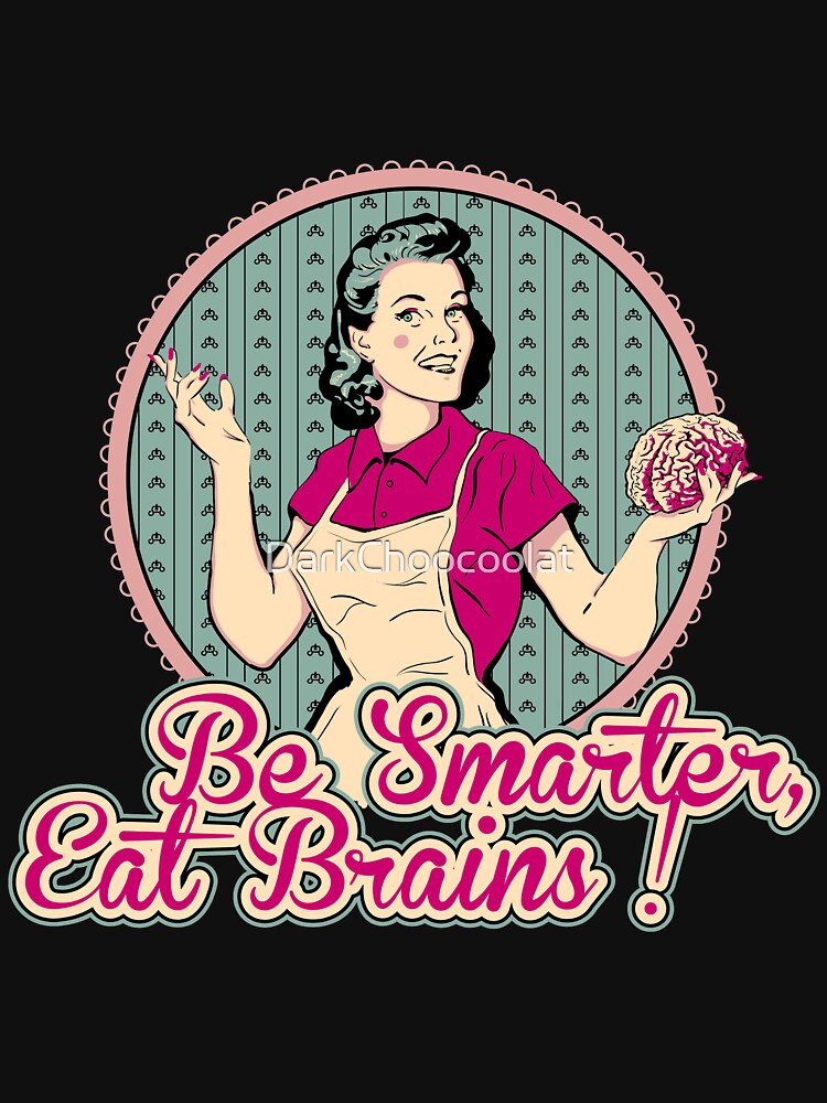 Thumbnail 7 of 7, Essential T-Shirt, Eat Brains designed and sold by DarkChoocoolat.