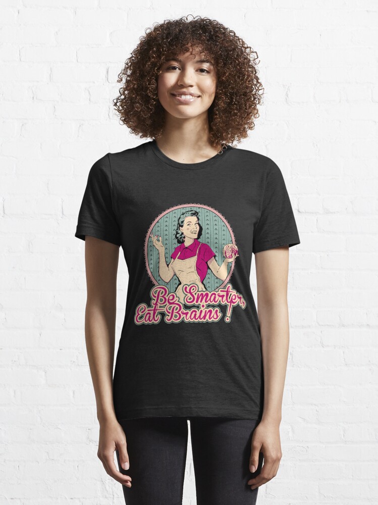 Alternate view of Eat Brains Essential T-Shirt