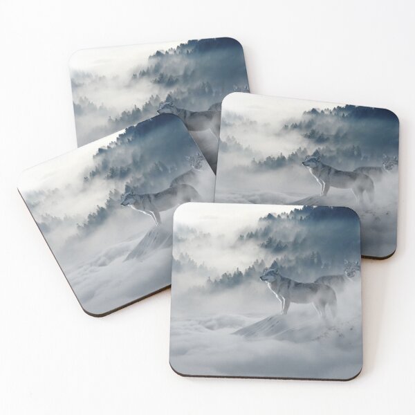 Item preview, Wolves set in a mystical fog. designed and sold by javaoverride.