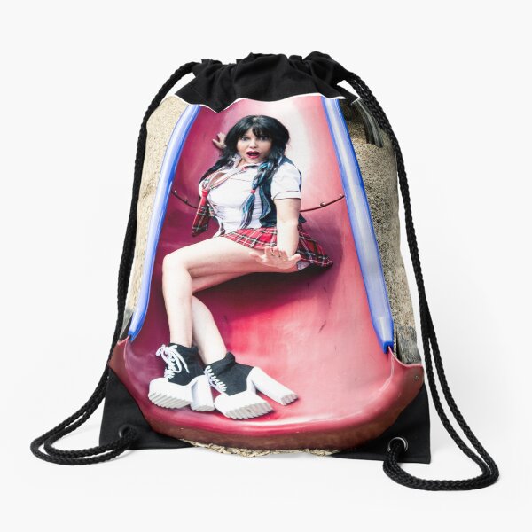 Melleefresh naughty girl image Drawstring Bag