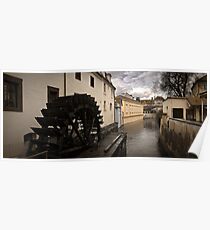 Prague water canal Poster