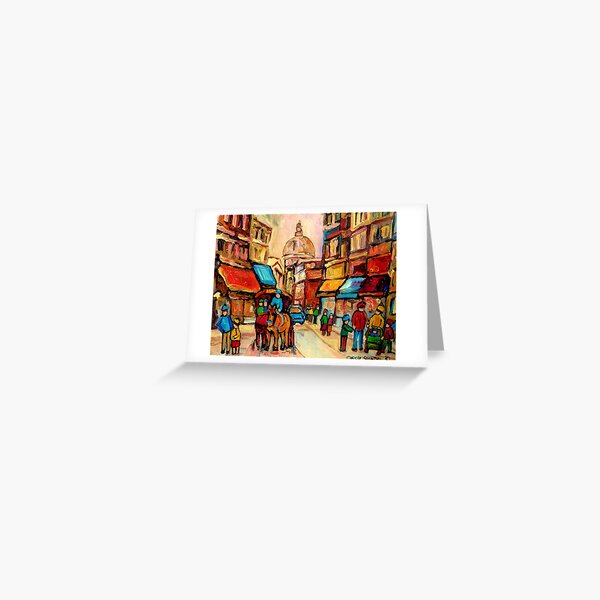 Item preview, RUE ST. PAUL OLD MONTREAL STREETSCENE designed and sold by Carole  Spandau.