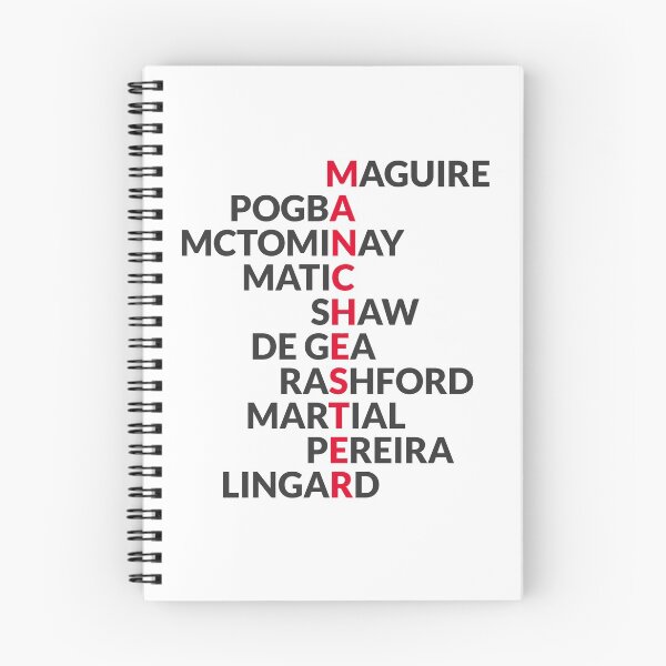 Item preview, Man United 2019/20: 'Manchester' spelt using player names designed and sold by amzyydoodles.