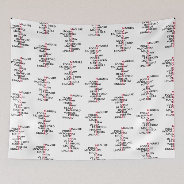 Item preview, Man United 2019/20: 'Manchester' spelt using player names designed and sold by amzyydoodles.