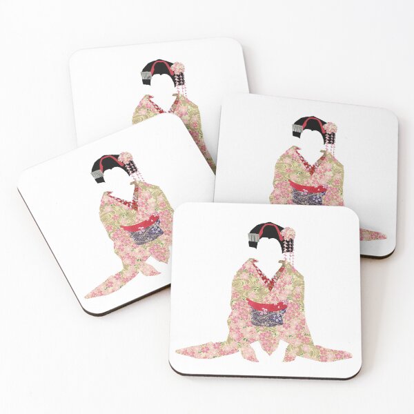 Artikelvorschau, Rosa und grüner Frühling Maiko entworfen und verkauft von sakura-daydream.