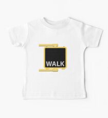 New York Crosswalk Sign Walk Baby Tee