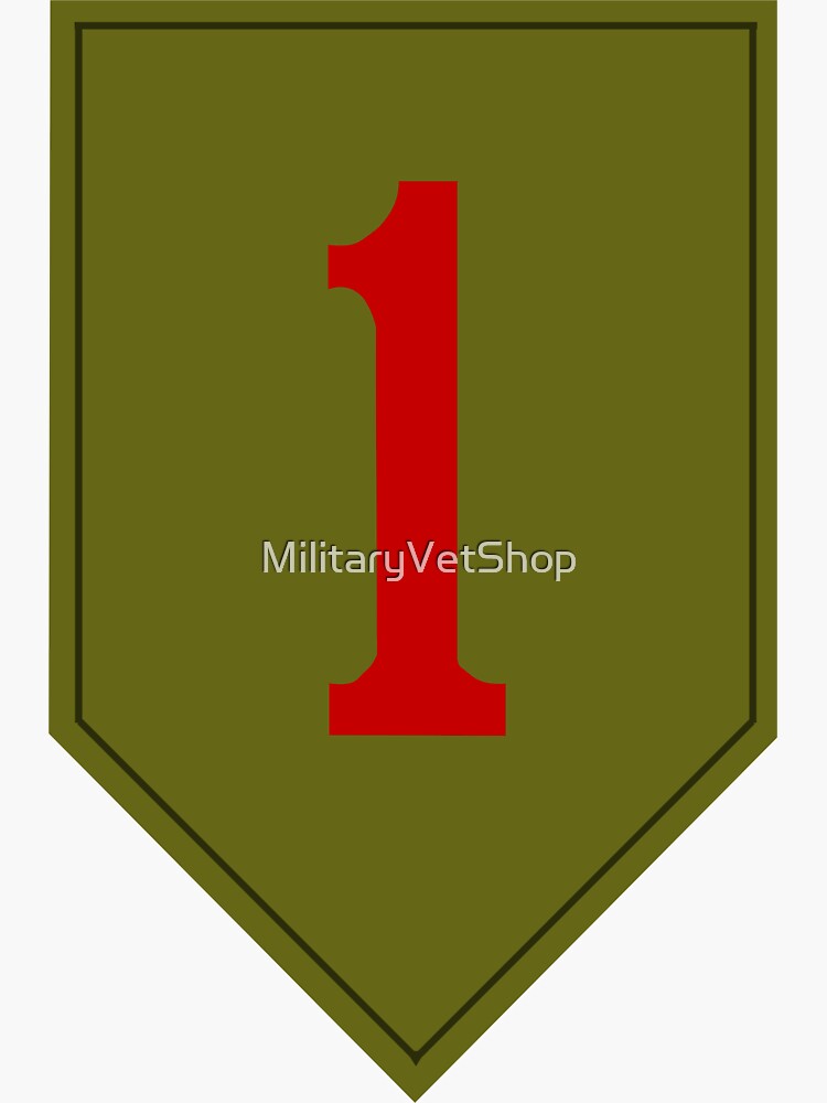 1st Infantry Division - Big Red One by MilitaryVetShop