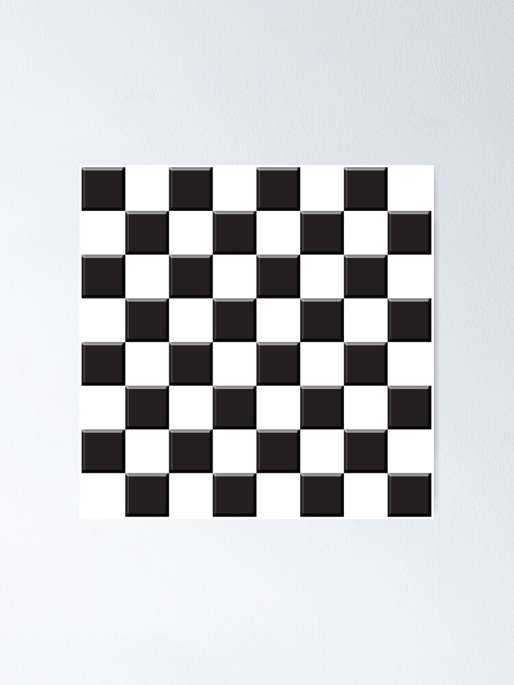 Checkered Fabric by The Yard, Empty Checkerboard Wooden Seem Mosaic Texture Image Chess Game Hobby Theme,Square East Urban Home