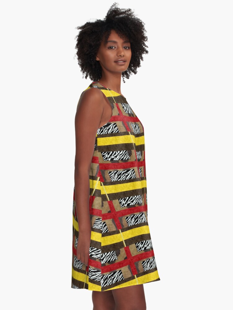 Thumbnail 2 of 4, A-Line Dress, Levito Bana designed and sold by kinkatstyle.
