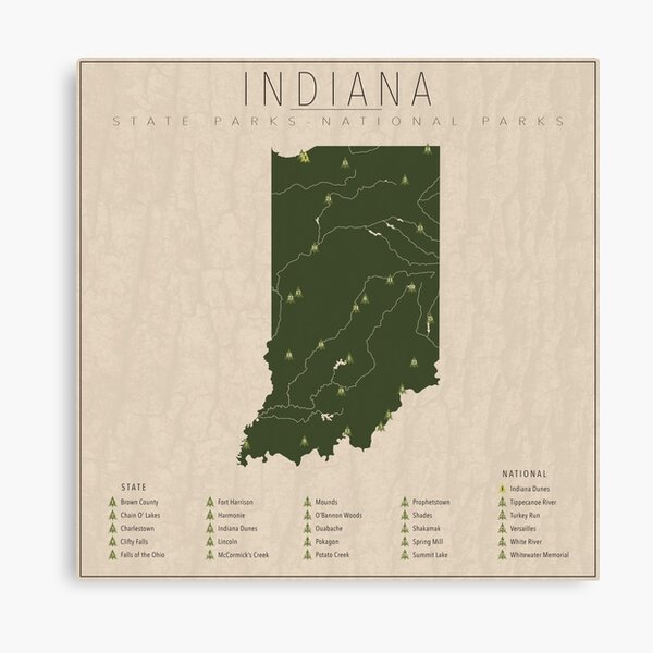 Item preview, Indiana Parks designed and sold by FinlayMcNevin.