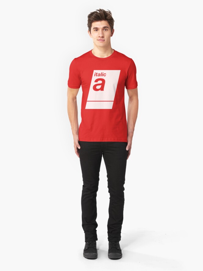 Alternate view of italic white Slim Fit T-Shirt