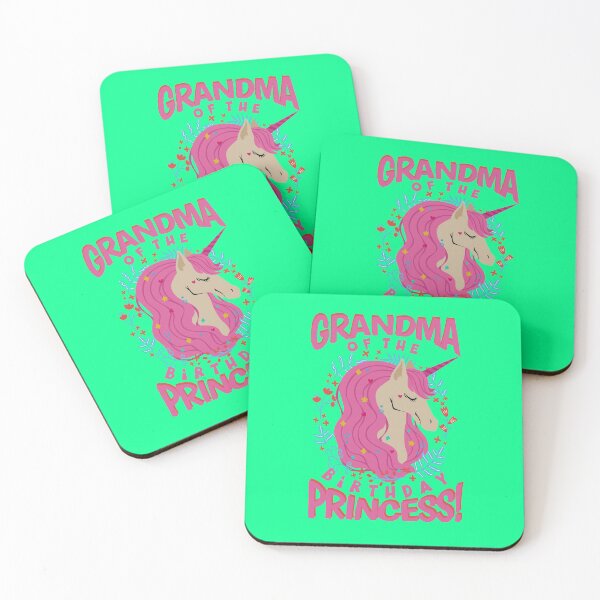 Item preview, Grandma of the Birthday Princess Unicorn designed and sold by Hananiah Merch.