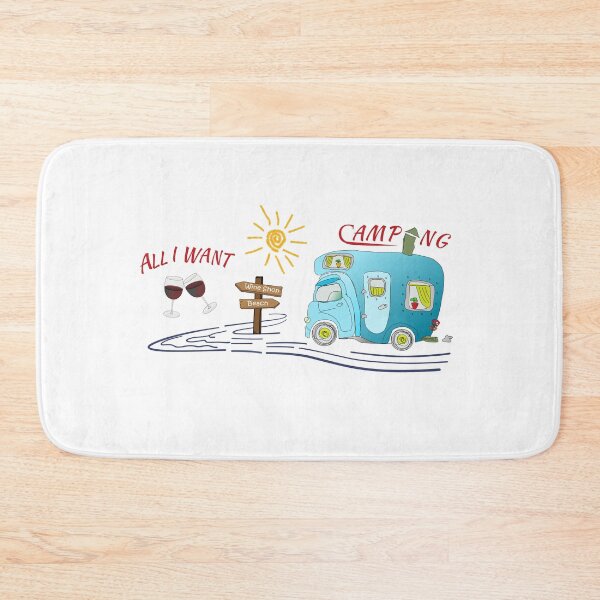 Item preview, All I WANT is WINE, SUN, BEACH, CAMPING designed and sold by SiRaGeckoDesign.