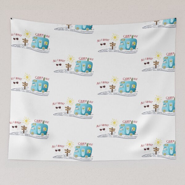 Item preview, All I WANT is WINE, SUN, BEACH, CAMPING designed and sold by SiRaGeckoDesign.