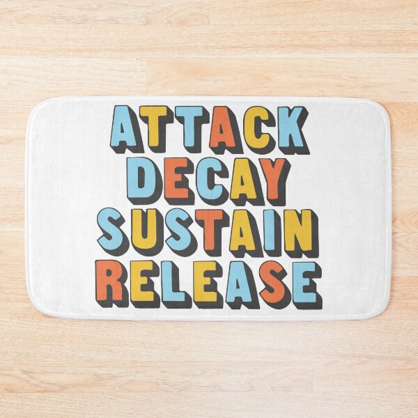 Item preview, Attack Decay Sustain Release Synthesizer Gift Design  designed and sold by AestheticNow.