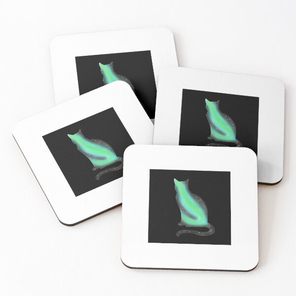 Item preview, Northern lights cat silhouette  designed and sold by Sheletor.