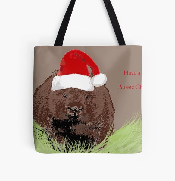 Wombat (Vombatus ursinus) christmas All Over Print Tote Bag