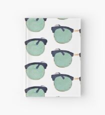 Vintage Sunglasses in Watercolor - Trendy/Summer/Hipster Style Hardcover Journal