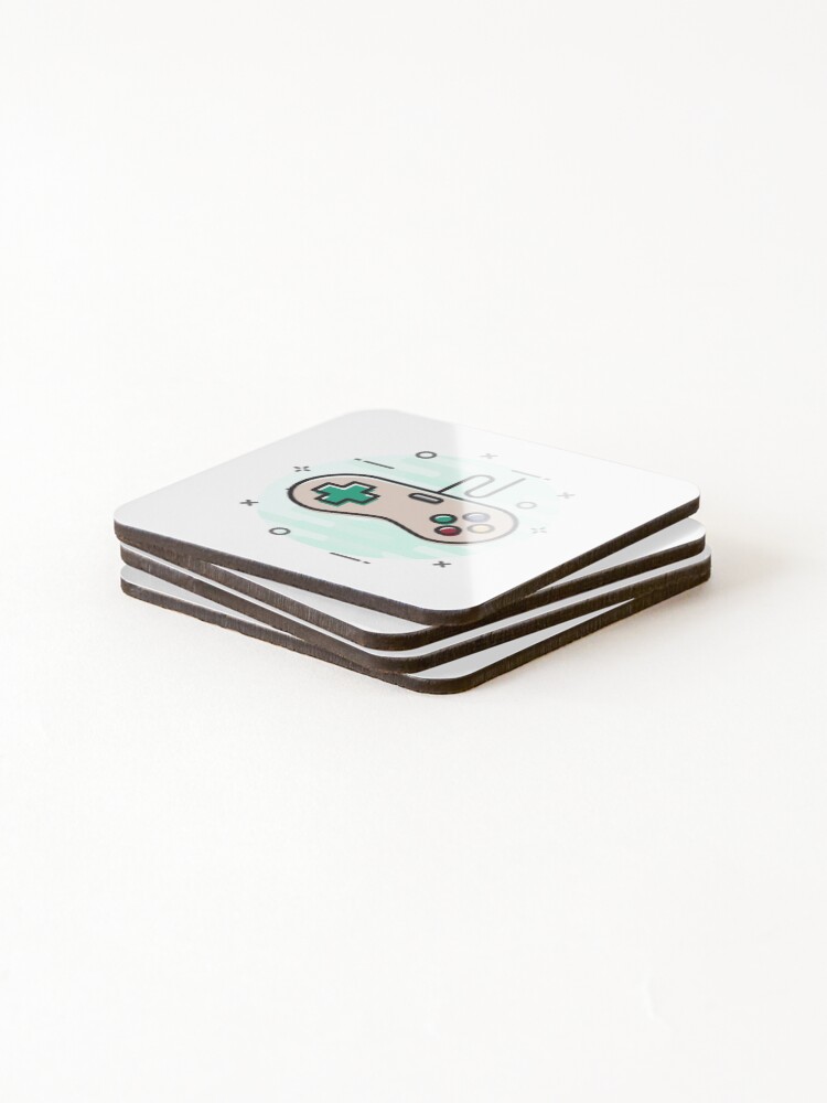 Thumbnail 4 of 5, Coasters (Set of 4), Retro Controller designed and sold by javaoverride.