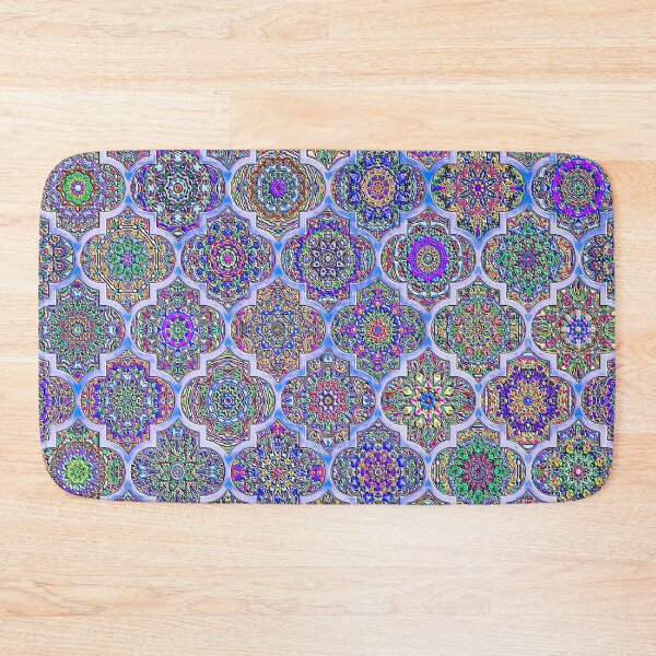 Item preview, Moroccan tile iridescent pattern designed and sold by Red Witch Art.