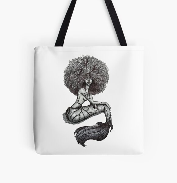 Goddess of the Sea All Over Print Tote Bag