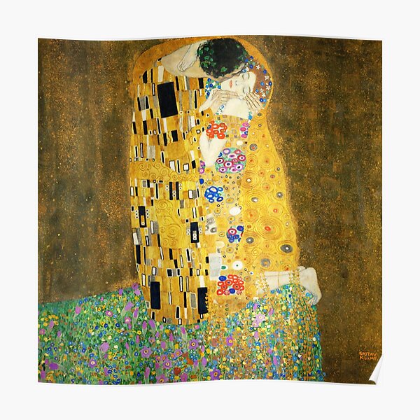 Gustav Klimt The Kiss Poster