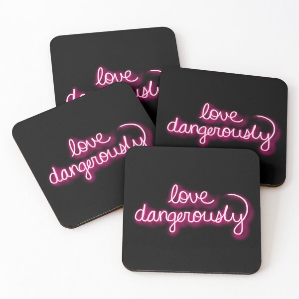 Item preview, Love Dangerously Pink Neon Sign designed and sold by Olivia Ossege.