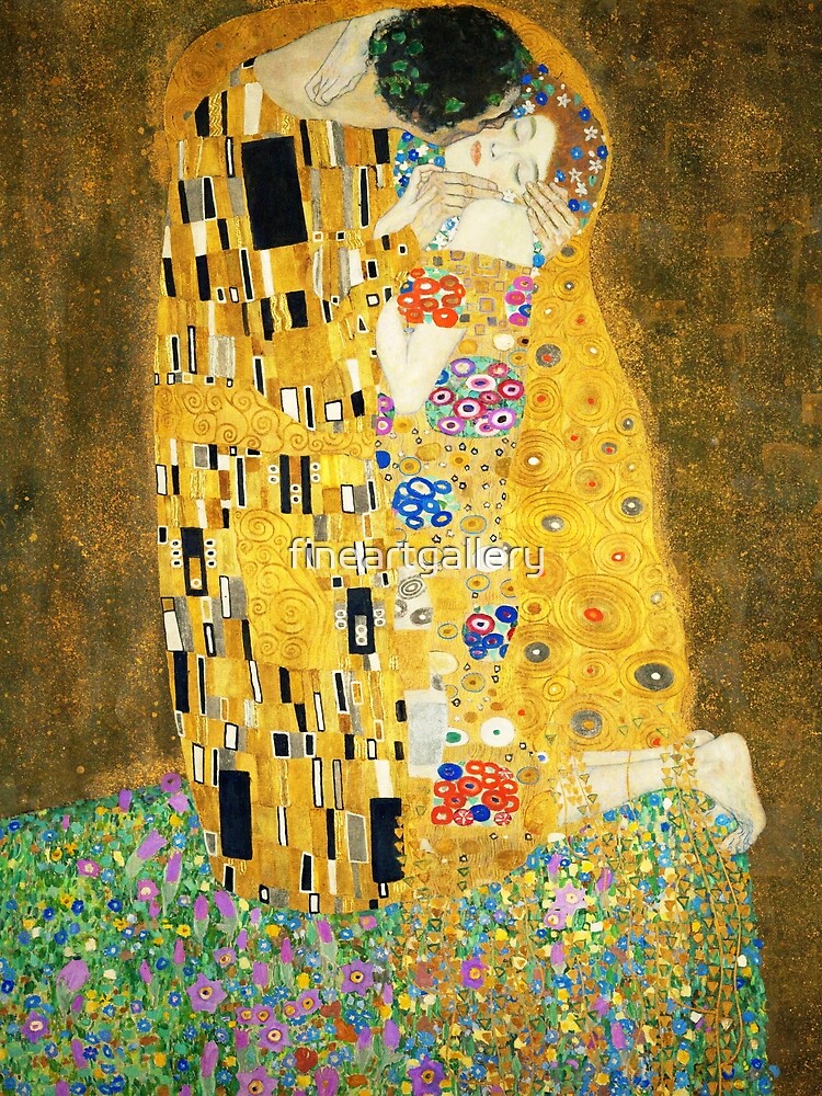 Gustav Klimt The Kiss by fineartgallery