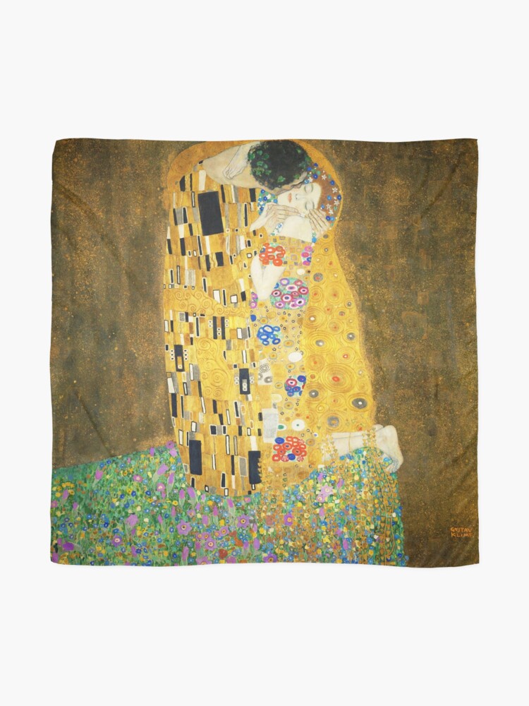 Alternate view of Gustav Klimt The Kiss Scarf