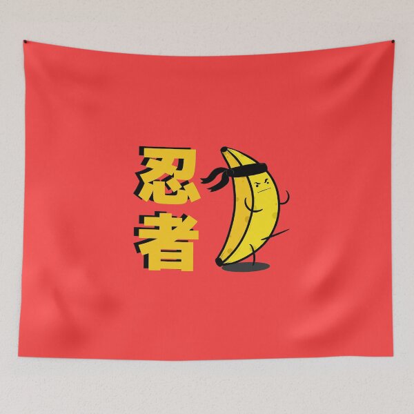 Item preview, Ninja Banana With Characters "Ninja" designed and sold by KingScribbler.