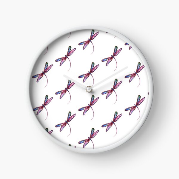 Dragonfly Charm Clock