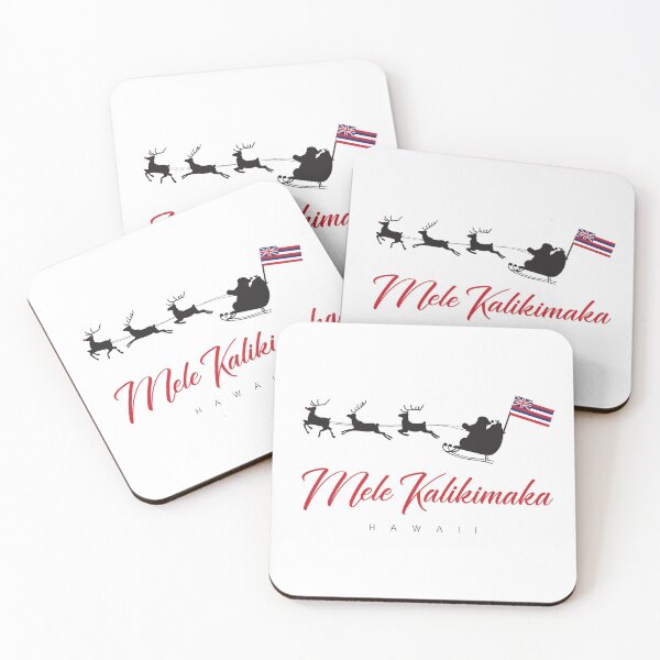 Item preview, Mele Kalikimaka Christmas Santa Hawaiian flag Holidays designed and sold by alohagiftbox.