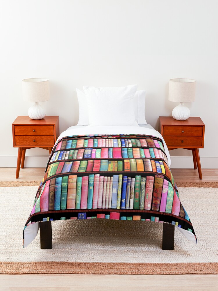Alternate view of Bookworm Antique books Comforter