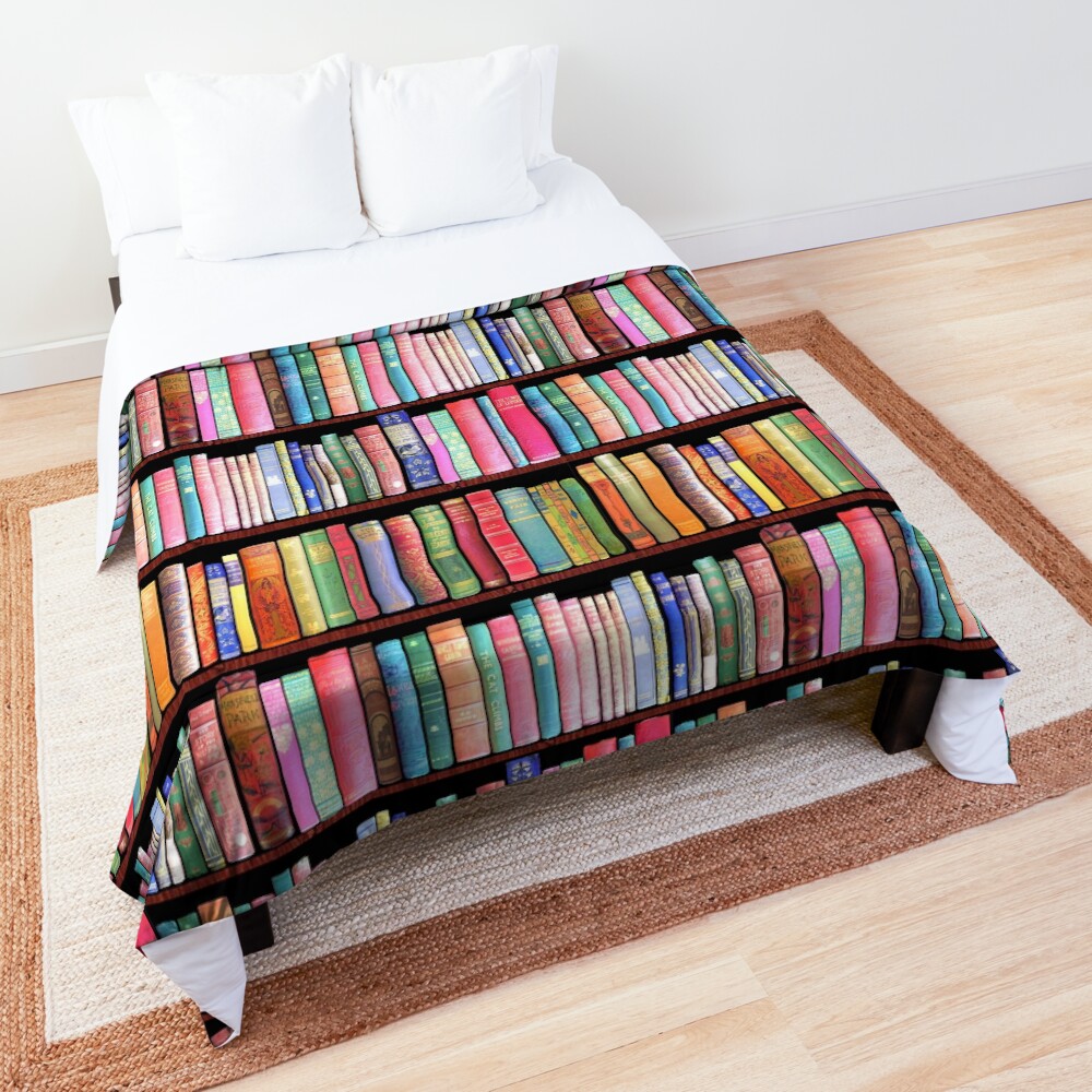 Bookworm Antique books Comforter
