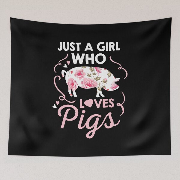 Item preview, Just A Girl Who Loves Pigs Pink Pet Animal Gift designed and sold by haselshirt.