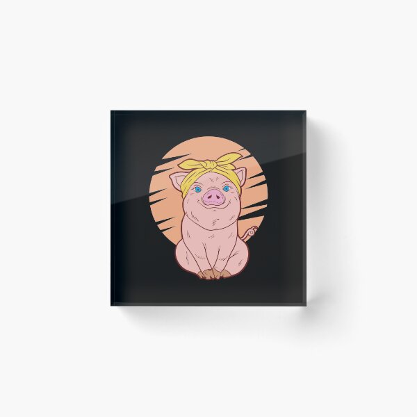 Item preview, Cute Pink Pig Bandana Animal Lover Gift designed and sold by haselshirt.