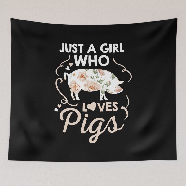 Item preview, Just A Girl Who Loves Pigs Pink Pet Animal Gift designed and sold by haselshirt.